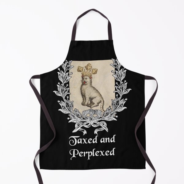 Item preview, 'Taxed and Perplexed' Goofy Cat with Crown - Medieval Designs Collection designed and sold by Ridiculam Toga.