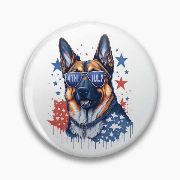 Item preview,  4th of July portrait of a dog against the background of the flag designed and sold by jkrphoto.