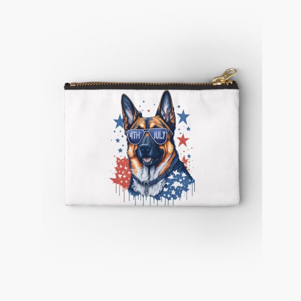 Item preview,  4th of July portrait of a dog against the background of the flag designed and sold by jkrphoto.