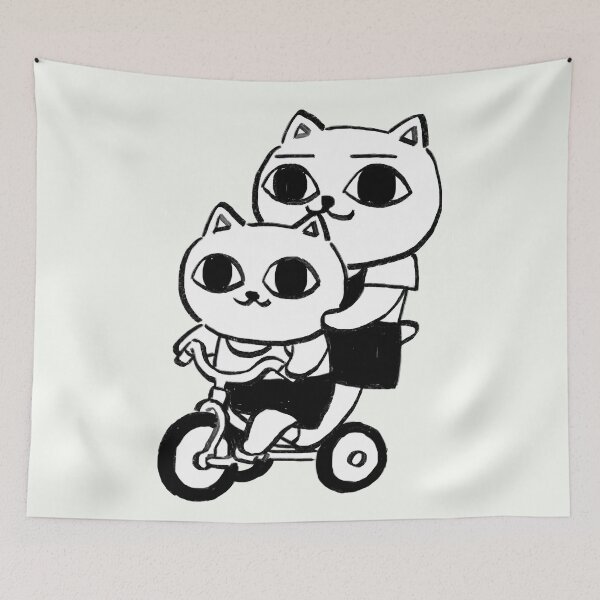 Item preview, Dibujo un poco de nekojiru compartiendo bicicleta / manga de sopa de gatos 04 designed and sold by RansRoom.