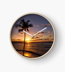 Maui Sunset Clock
