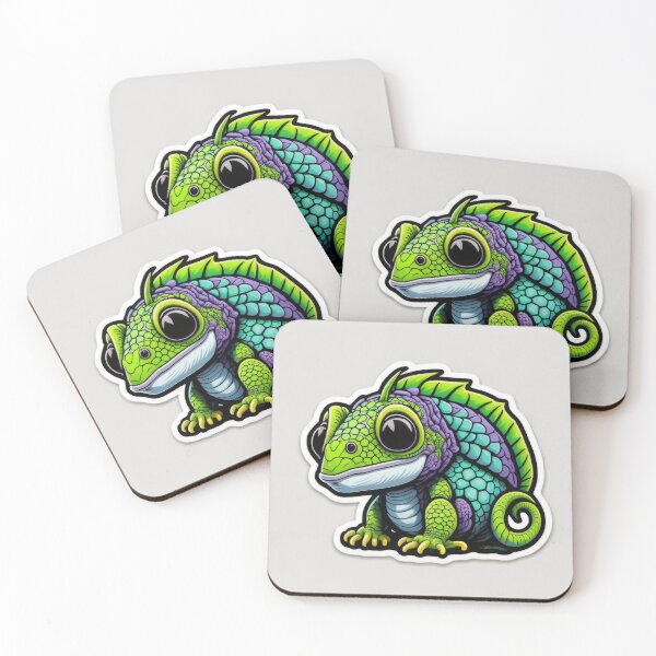 Item preview, Cute Animal Sticker - Chameleon designed and sold by ROBIN MACGREGOR.
