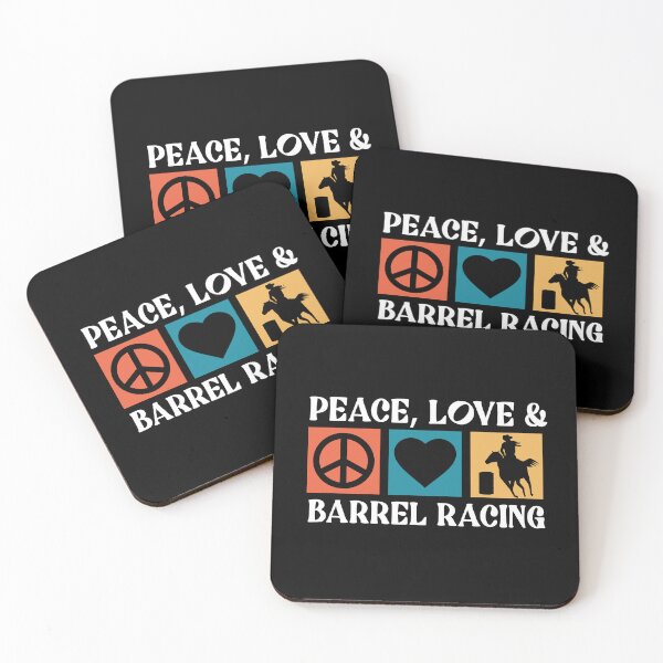 Item preview, Peace Love Barrel Racing Western Riding Horse designed and sold by Pubi.