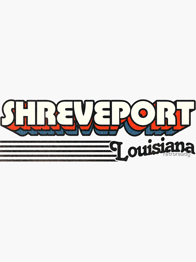 "Shreveport, Louisiana Retro Stripes" Sticker for Sale by retroready