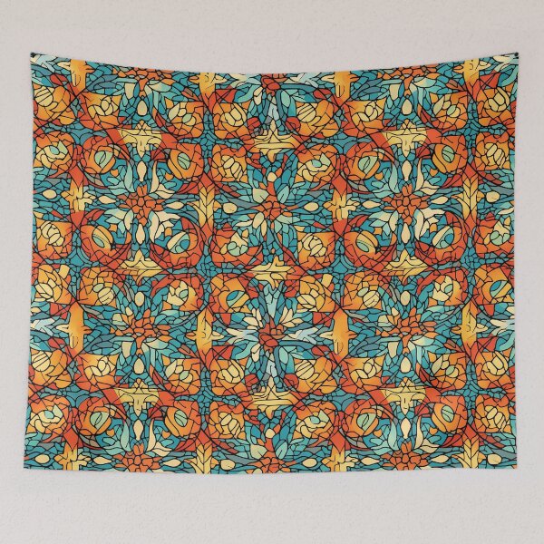 Item preview, Vibrant Mosaic: Abstract Pattern Art for Print designed and sold by GiveMeMood.