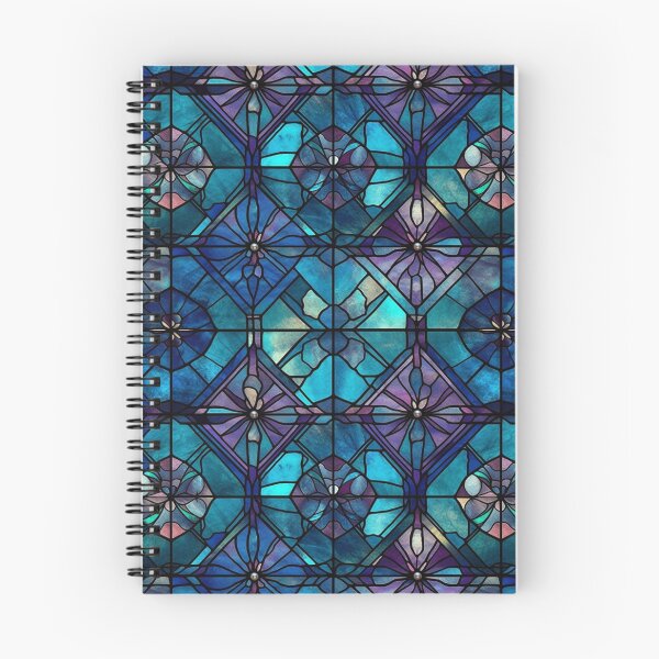 Item preview, Blue & Purple Geometric Stained Glass Pattern designed and sold by Sturdust.