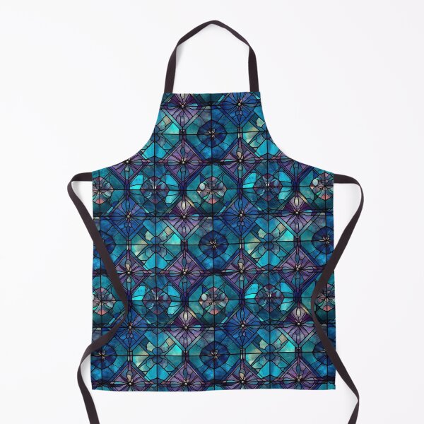Item preview, Blue & Purple Geometric Stained Glass Pattern designed and sold by Sturdust.