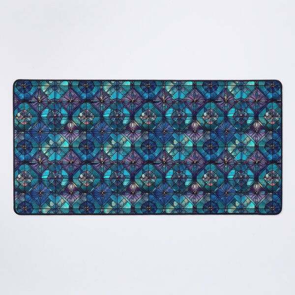 Item preview, Blue & Purple Geometric Stained Glass Pattern designed and sold by Sturdust.