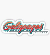 Galapagos Islands Typography Sticker