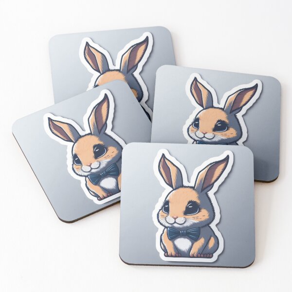 Item preview, Cute Animal Sticker - Smart Bunny designed and sold by ROBIN MACGREGOR.