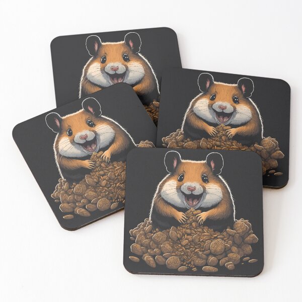 Item preview, Hamster in a nut pile, funny, rodent designed and sold by Hypershirty.