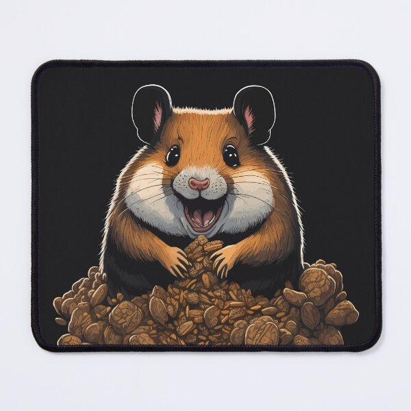 Item preview, Hamster in a nut pile, funny, rodent designed and sold by Hypershirty.