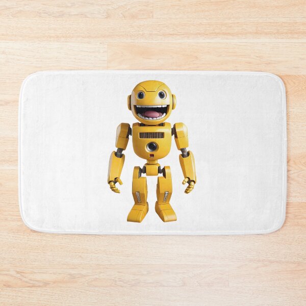 Item preview, Smiling Yellow Robot | Funny Robot Design for Tech Lovers designed and sold by Mementium.