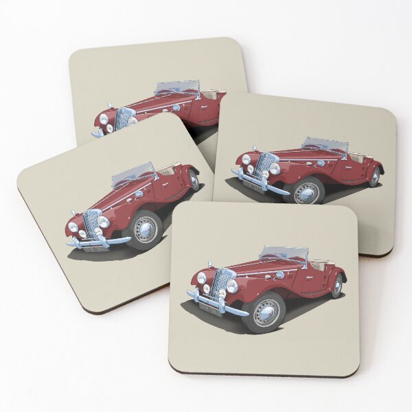 Item preview, 1954 MG TF in autumn red designed and sold by candc-retro.