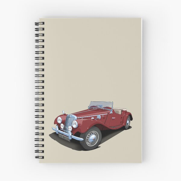 Aperçu de l'œuvre 1954 MG TF en rouge d'automne créée et vendue par candc-retro.