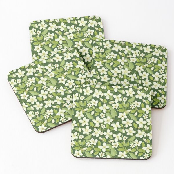 Item preview, Green floral pattern  designed and sold by florallover444.