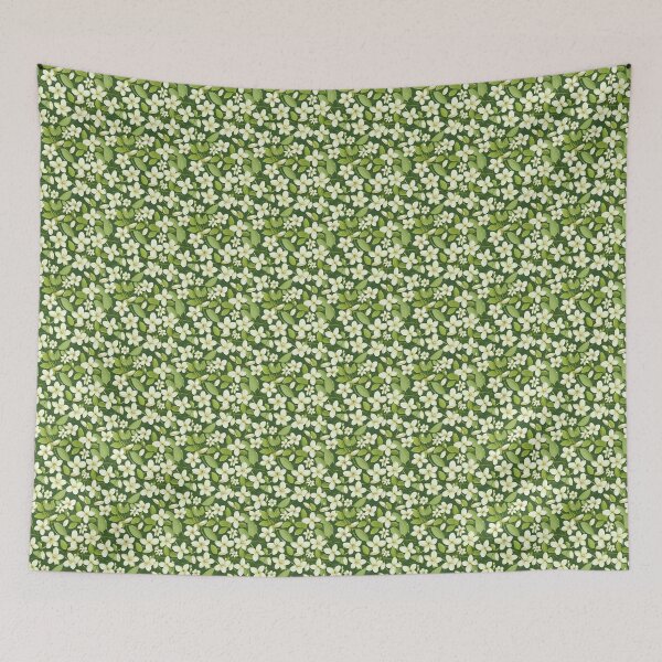 Item preview, Green floral pattern  designed and sold by florallover444.