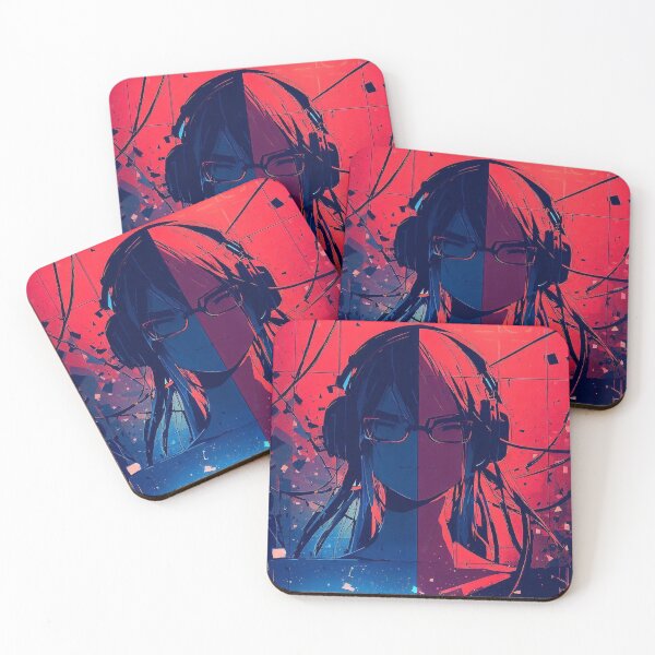 Item preview, girl in glasses and headphones - good or bad  designed and sold by TomFrontierArt.