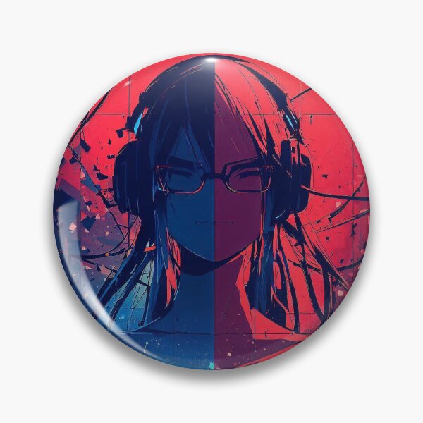 Item preview, girl in glasses and headphones - good or bad  designed and sold by TomFrontierArt.