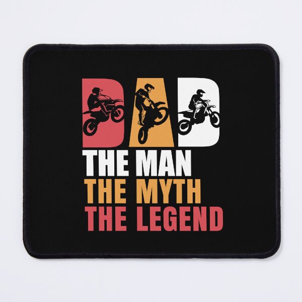 Item preview, Dad The Man The Myth The Legend Motocross Biker designed and sold by Pubi.