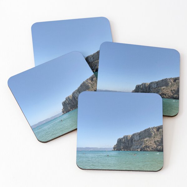 Item preview, Landscape of a rocky Mediterranean beach  designed and sold by Donutlovers.