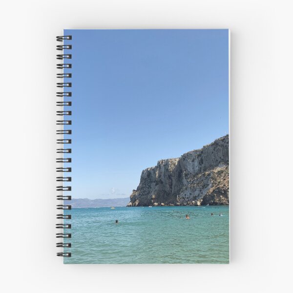 Item preview, Landscape of a rocky Mediterranean beach  designed and sold by Donutlovers.