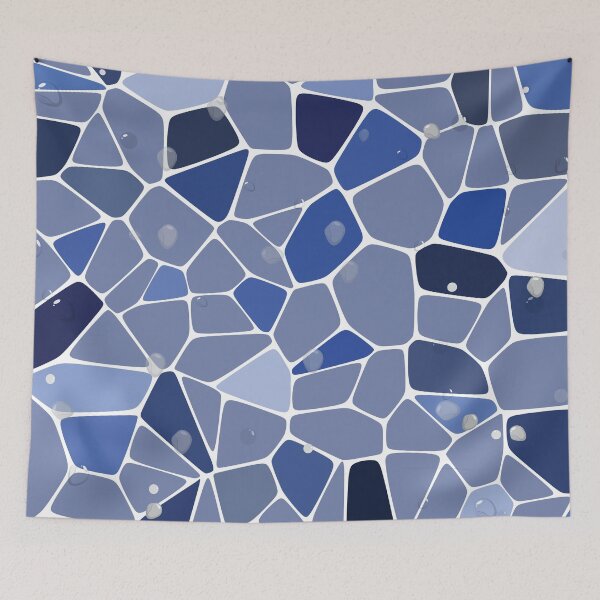 Item preview, Stained blue glass mosaic water   designed and sold by Donutlovers.