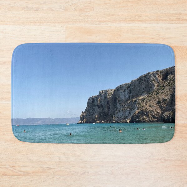 Item preview, Landscape of a rocky Mediterranean beach  designed and sold by Donutlovers.