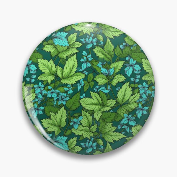 Item preview, Green leaves foliage nature pattern  designed and sold by florallover444.