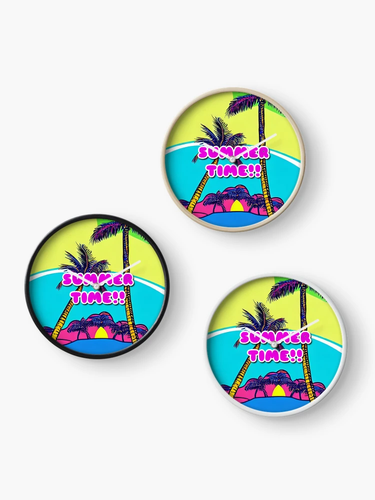 Thumbnail 3 of 4, Clock, Summer Time! designed and sold by Rafael-RG.
