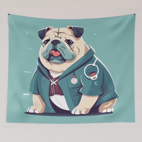 Item preview, Cute Doctor Bulldog designed and sold by Amir Faysal.