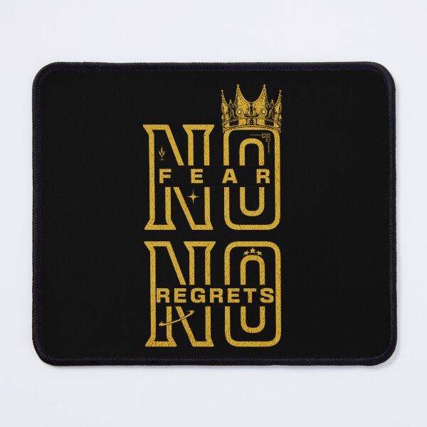 Item preview, No Fear No Regrets Typography designed and sold by Alahchin Art.