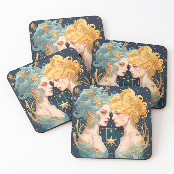 Item preview, Twice the Charm: Gemini Zodiac Gear for the Clever and Curiously Quick-Witted Twins! designed and sold by Silverstormer.