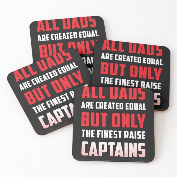Item preview, All-Dads-are-created-Equal-but-only-the-finest-raise-Captains designed and sold by JameJoyDesigner.