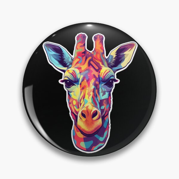 Item preview, AI Generated Trippy Giraffe Psychedelic Animal Art designed and sold by Basti09.