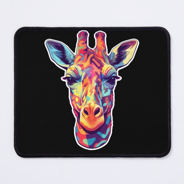 Item preview, AI Generated Trippy Giraffe Psychedelic Animal Art designed and sold by Basti09.