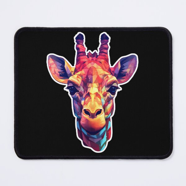 Item preview, AI Generated Trippy Giraffe Psychedelic Animal Art designed and sold by Basti09.