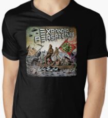 Expanded Perspectives Podcast aliens bigfoot conspiracies big foot sasquatch pyramids ancient america history cryptid crypto monster illuminati egypt Men's V-Neck T-Shirt