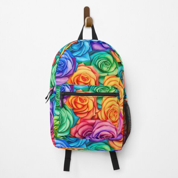 Item preview, Watercolour Rainbow Roses Seamless Pattern designed and sold by PatternStudios.