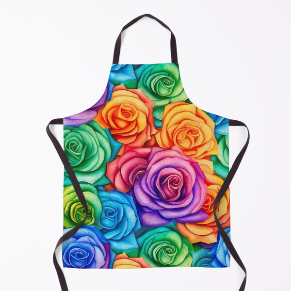 Item preview, Watercolour Rainbow Roses Seamless Pattern designed and sold by PatternStudios.
