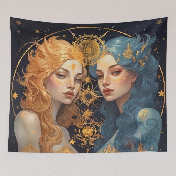 Item preview, Gemini Gala: Zodiac Swag for the Witty and Wonderfully Quirky Celestial Twins! designed and sold by Silverstormer.