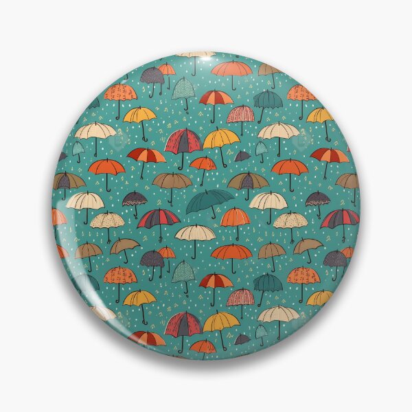 Item preview, Summer Rain of Emotions - Colorful umbrellas in the rain designed and sold by Pixelboys.