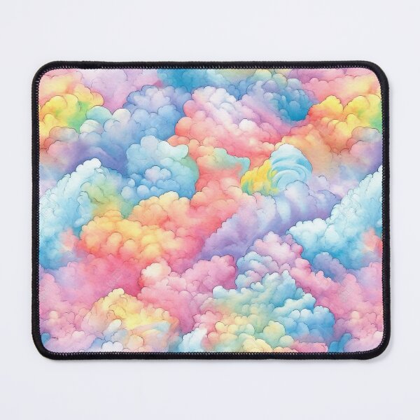 Item preview, Watercolour Rainbow Clouds Seamless Pattern designed and sold by PatternStudios.