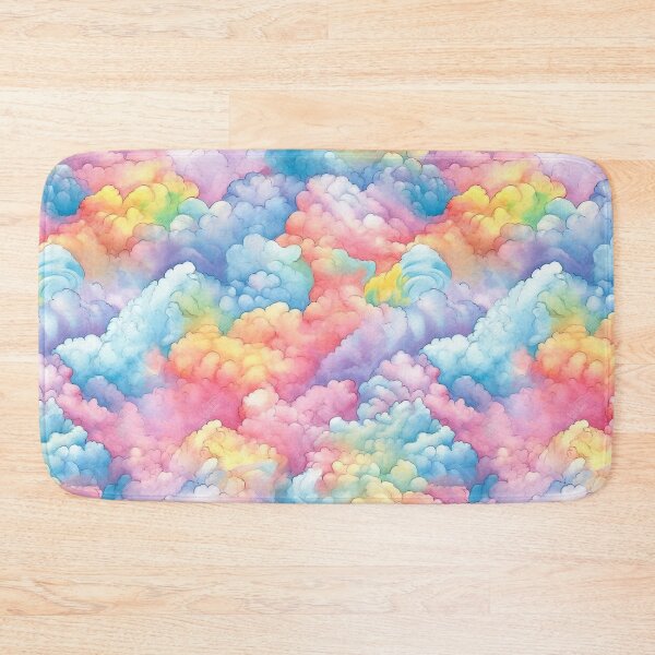 Item preview, Watercolour Rainbow Clouds Seamless Pattern designed and sold by PatternStudios.