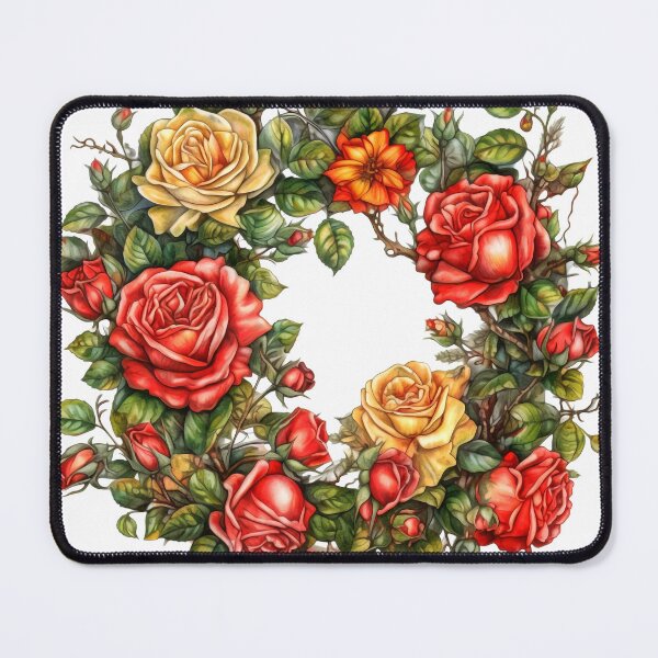 Item preview, Roses Wreath Clipart, Romantic Blooms, Elegant Florals, Classic Roses, Floral Delight, Timeless Beauty, Petal Perfection designed and sold by CoolorPainting.