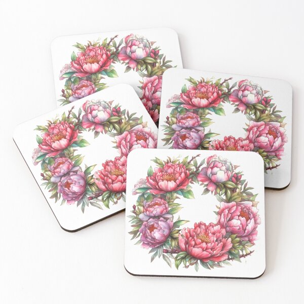 Item preview, Peonies Wreath Clipart, Lush Blooms, Feminine Florals, Fragrant Peonies, Garden Elegance, Delicate Petals, Blossom Bliss designed and sold by CoolorPainting.