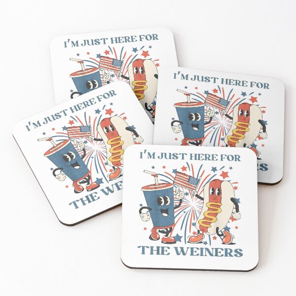 Item preview, Hot Dog I'm Just Here For The Wieners 4Th Of July designed and sold by xteamdesign.
