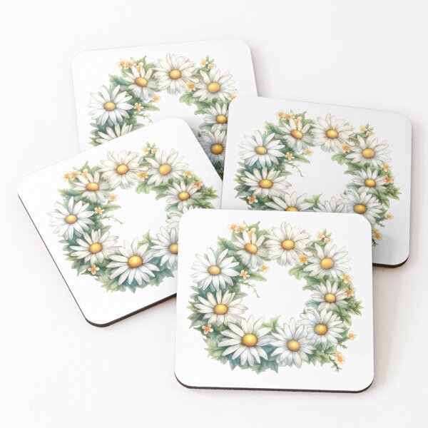 Item preview, Daisies Wreath Clipart, Whimsical Blooms, Daisy Delight, Playful Florals, Sunny Bouquet, Innocent Beauty, Petal Power designed and sold by CoolorPainting.