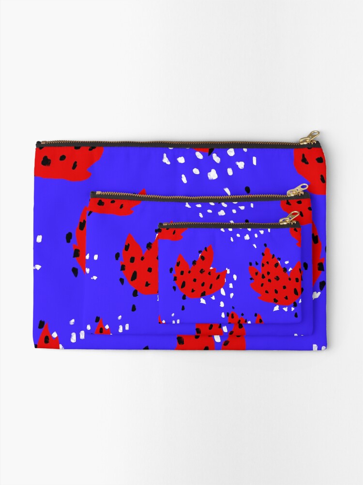 Alternate view of Spotted Zipper Pouch