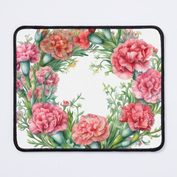 Item preview, Carnations Wreath Clipart, Classic Blooms, Versatile Florals, Timeless Carnations, Textured Bouquet, Delicate Petals, Lasting Beauty designed and sold by CoolorPainting.